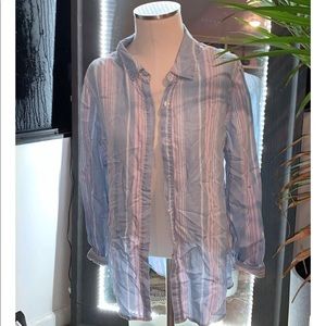 Allison Andrews Striped Button Up